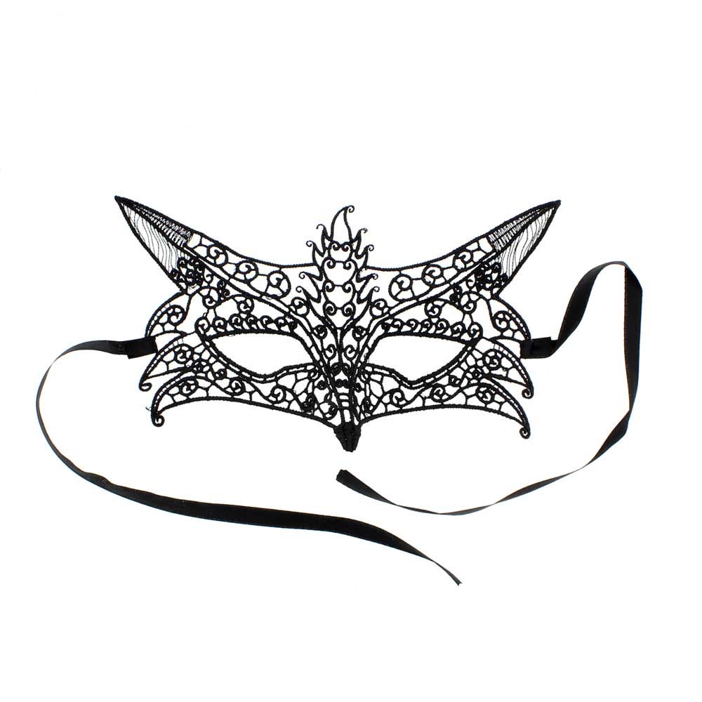Zac's Alter Ego - Lace fox Mask - Black
